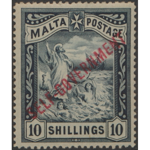 130 - Malta. QV-QEII coln M on stockbook pages, incl 1885-90 set, 1904-14 vals to 5/-, 1914-21 vals to 5/-... 