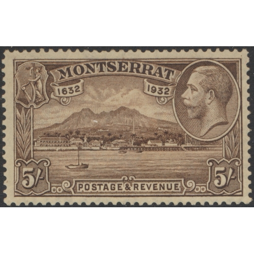 131 - Montserrat. Coln M on stockbook pages, incl 1903 vals, 1908 vals to 5/-, 1908-14 set, 1914 5/-, 1916... 