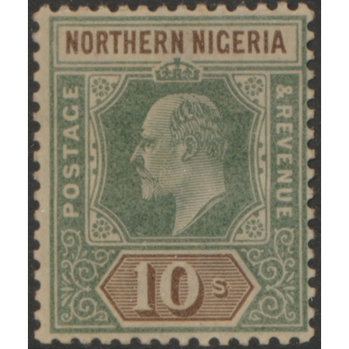 135 - Nigerias. M coln on stockbook pages, incl Lagos 1887-02 vals to 1/-, 1904-6 vals to 1/-, Niger Coast... 