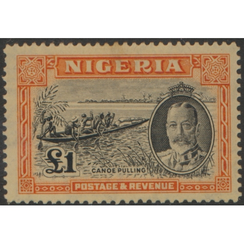 135 - Nigerias. M coln on stockbook pages, incl Lagos 1887-02 vals to 1/-, 1904-6 vals to 1/-, Niger Coast... 