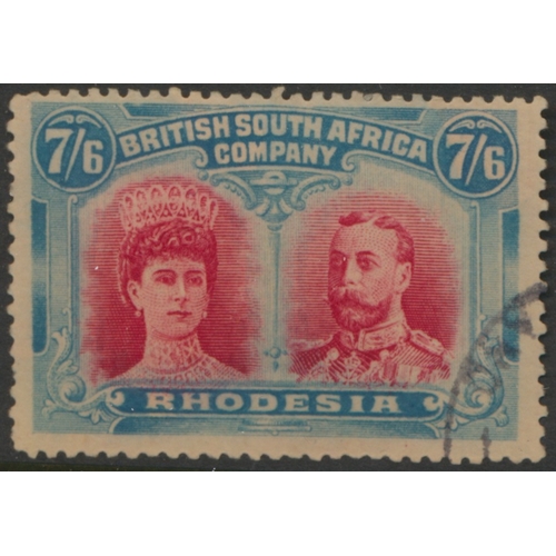 139 - Rhodesia. Mint/mused coln on stock book pages incl 1896-7 vals to 10/- unused with lower vals with l... 