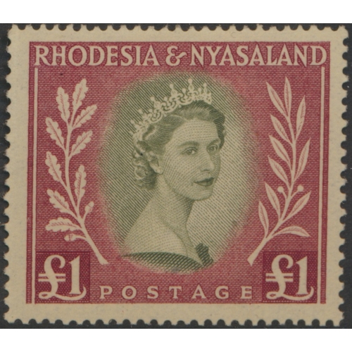 139 - Rhodesia. Mint/mused coln on stock book pages incl 1896-7 vals to 10/- unused with lower vals with l... 