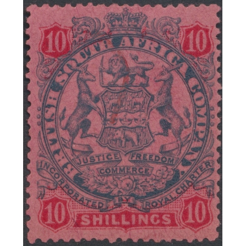 139 - Rhodesia. Mint/mused coln on stock book pages incl 1896-7 vals to 10/- unused with lower vals with l... 