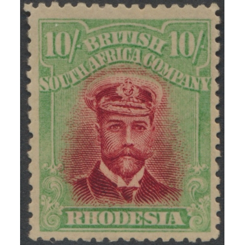 140 - Rhodesias. QV-QEII M/U coln, incl Northern Rhodesia 1925-29 vals to 10/- U, Nyasaland 1895 2/6d U; R... 