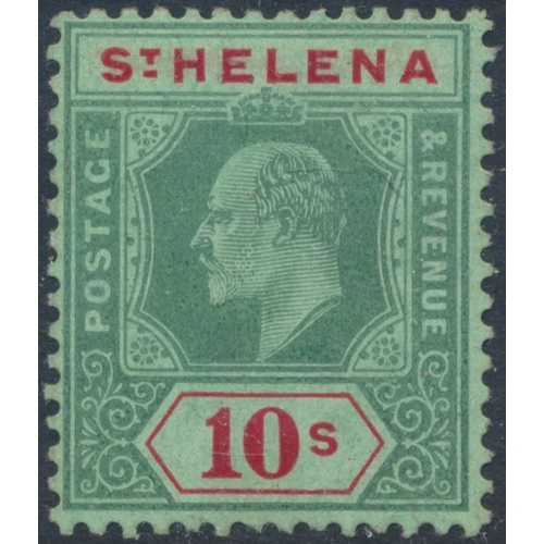 143 - St Helena. Coln M on stockbook pages, incl 1884-94 surch vals to 1/-, 1890-7 set, 1903 set, 1908-11 ... 