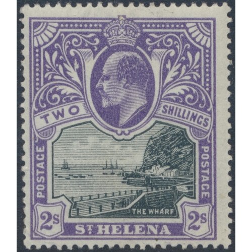 143 - St Helena. Coln M on stockbook pages, incl 1884-94 surch vals to 1/-, 1890-7 set, 1903 set, 1908-11 ... 