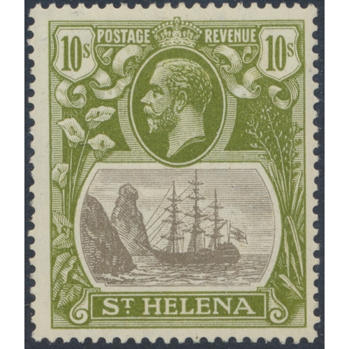 143 - St Helena. Coln M on stockbook pages, incl 1884-94 surch vals to 1/-, 1890-7 set, 1903 set, 1908-11 ... 