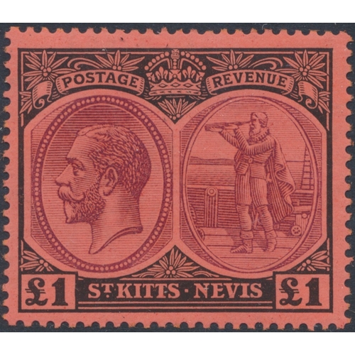 144 - St Kitts-Nevis. Coln M in a stockbook, incl Nevis 1882-90 vals to 2½d Ultramarine, St Kitts-Nevis 19... 