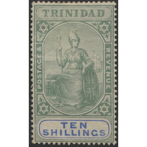 153 - Trinidad and Tobago. Coln M on stockbook pages, incl Trinidad 1883-94 set, 1896-06 vals to £1 large ... 