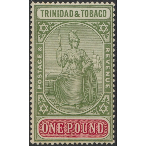 153 - Trinidad and Tobago. Coln M on stockbook pages, incl Trinidad 1883-94 set, 1896-06 vals to £1 large ... 