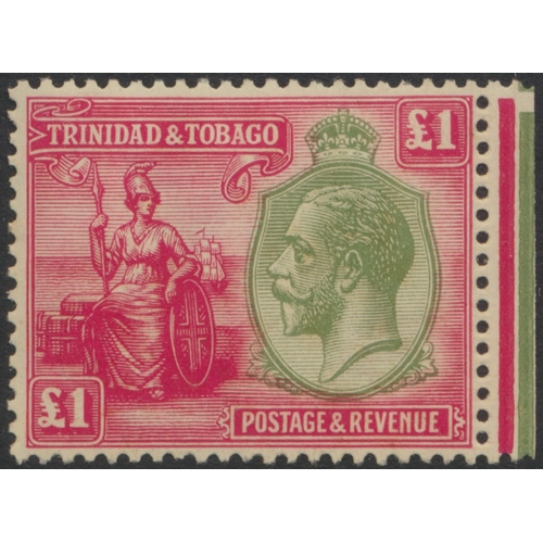 153 - Trinidad and Tobago. Coln M on stockbook pages, incl Trinidad 1883-94 set, 1896-06 vals to £1 large ... 