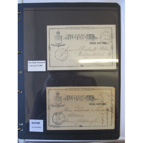 168 - Germany. Early covers and postal history coln in single vol, incl prestamp wrappers and entires (not... 