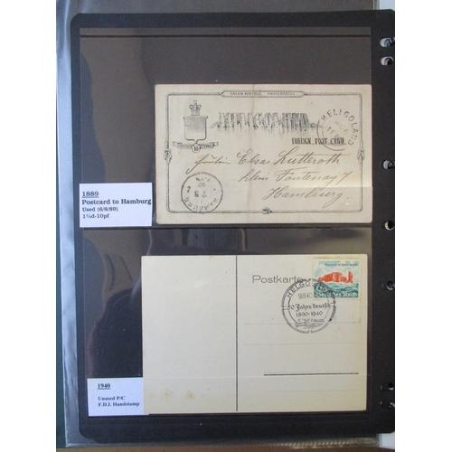 168 - Germany. Early covers and postal history coln in single vol, incl prestamp wrappers and entires (not... 