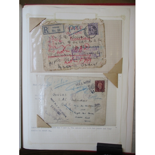 185 - Palestine. British Mandate incl British Forces in Palestine. Range of postal history in 3 albums, in... 