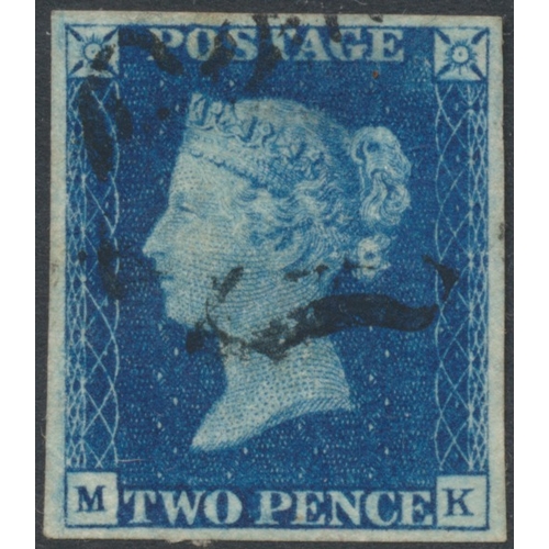 192 - QV-QEII M/U coln in 1 SG Davo album with slipcase, incl 1840 1d black and 2d blue 4 margins U, LE & ... 