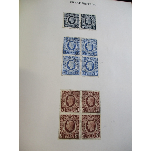 200 - QV-QEII used coln in old SG Windsor album, incl 1840 1d black, 1841 1d deep red-brown FU, 1864-79 1d... 