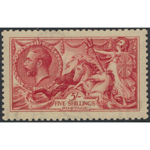 230 - 1915 De la Rue Seahorses set large part o.g., with yellowish gum as expected. Light overall toning t... 