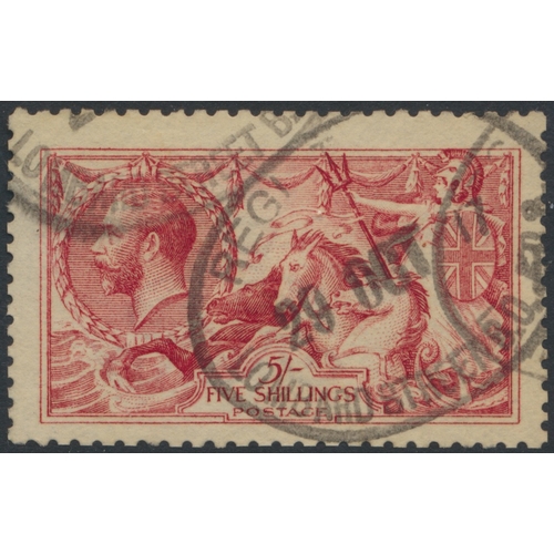 231 - 1915 De la Rue Seahorse set U. Some light toning and short perfs but still a nice set. (SG 405-413) ... 