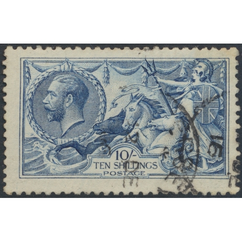 231 - 1915 De la Rue Seahorse set U. Some light toning and short perfs but still a nice set. (SG 405-413) ... 