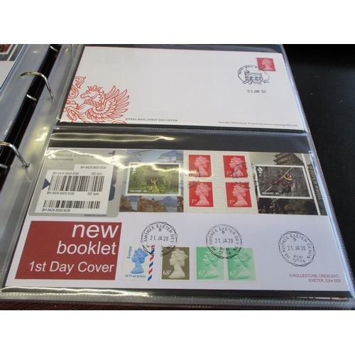 356 - Coln definitives FDCs to 2024 in 8 binders and loose, noting range 'New Booklet' FDCs with Special D... 