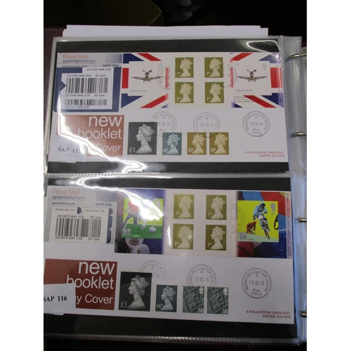 356 - Coln definitives FDCs to 2024 in 8 binders and loose, noting range 'New Booklet' FDCs with Special D... 