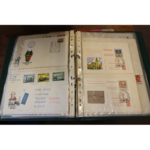 78 - Misc modern coln in 14 vols and loose, incl 1986-2003 GB FDCs, Hungary, some Germany and smaller cou... 