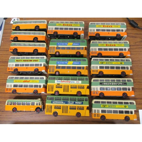 359 - EFE. Collection of 1/76 scale unboxed buses and coaches including Baxters, Central, Glasgow Corporat... 