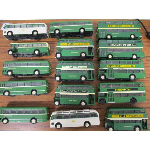 360 - EFE. Collection of 1/76 scale unboxed buses and coaches including Dundee Corporation, Eastern Scotti... 