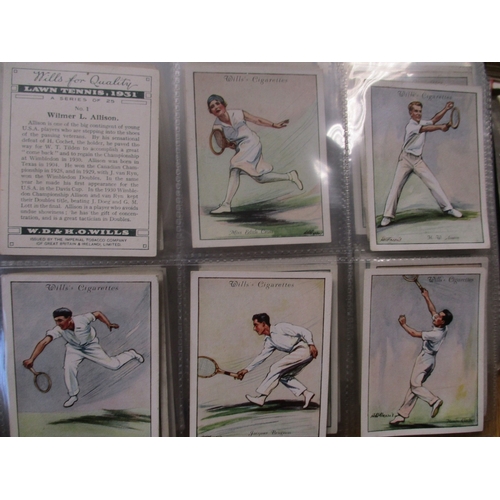 10 - Collection in 4 albums and loose including ranges from Churchman Prominent Golfers (regular size (19... 