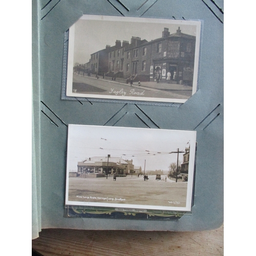 105 - Yorkshire. Bradford and area in 6 old albums with plenty of R.Ps. throughout. Eccleshill incl. Tram ... 