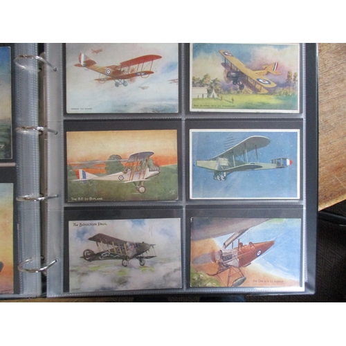 123 - Aviation. coln. in large modern album. WWI incl. Flying at Blackpool, Daily Mail Tours, Flying at He... 