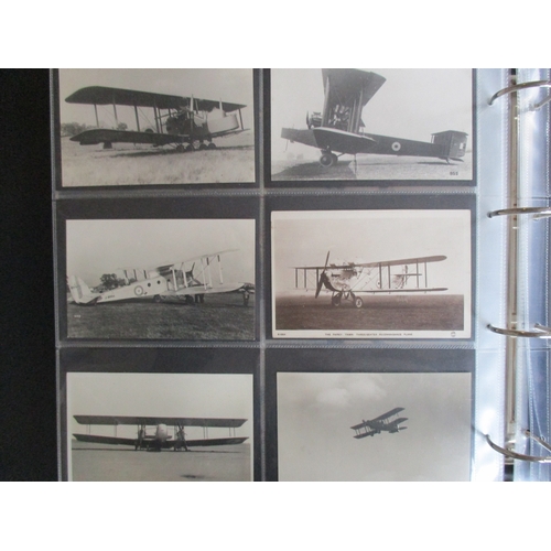 123 - Aviation. coln. in large modern album. WWI incl. Flying at Blackpool, Daily Mail Tours, Flying at He... 