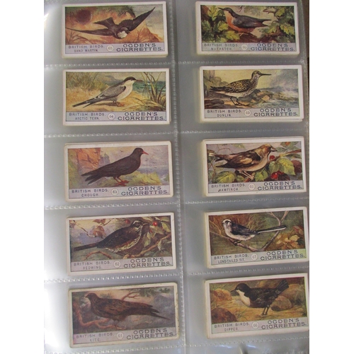 13 - Collection in 4 albums with complete sets including L&B Birds and Eggs, Mitchell Army Ribbons & Butt... 