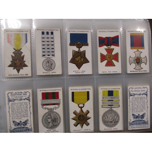 13 - Collection in 4 albums with complete sets including L&B Birds and Eggs, Mitchell Army Ribbons & Butt... 