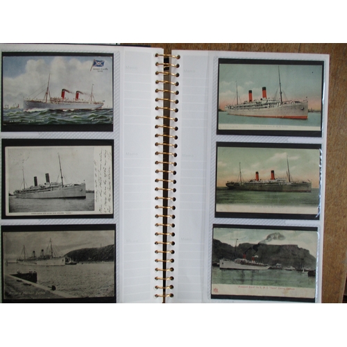 136 - Shipping. Union Castle Line coln. in 2 large photo albums, mainly ptd. and artist drawn. Hospital Sh... 