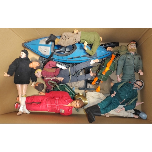 149 - Action Man. Collection generally fair to good of unboxed figures (2 heads detached), accumulation of... 