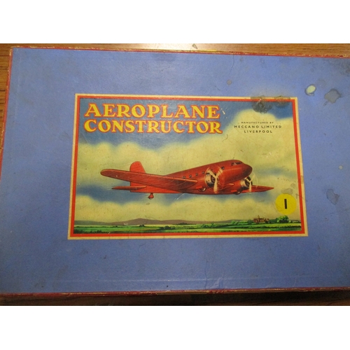 157 - Meccano. Collection including Puzzle Maker, First 5 models kits No 0-85042 (incomplete), Aeroplane C... 