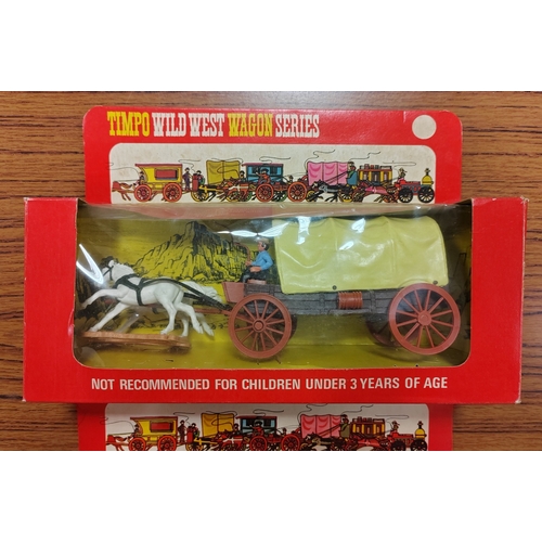 213 - Timpo. Wild West Wagon series No.270 and 271 generally excellent to near mint in good plus boxes. Qt... 