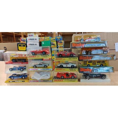 219 - Collection of cars, race cars, buses, trucks etc. generally very good to near mint in mostly very go... 