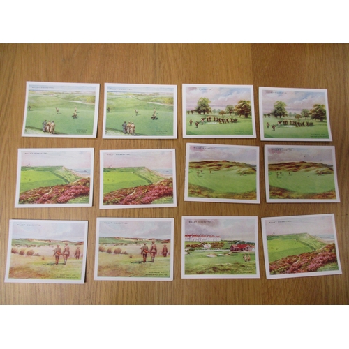 22 - Loose collection with odds including Wills British Castles (21) with duplication, Famous Golfers (17... 