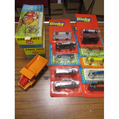 222 - Collection with majority Corgi including Corgi Volkswagen No 256, Ford Consul Cortina No 440, John W... 