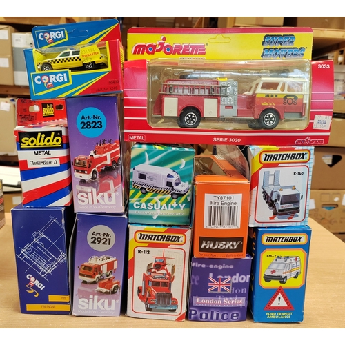 233 - Collection of cars, trucks, emergency vehicles etc. generally very good to near mint in mostly good ... 