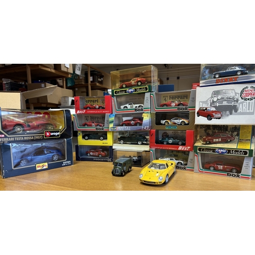 272 - Collection of 1:43 scale model cars, generally excellent in excellent boxes with Model Box (7), Art ... 