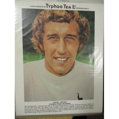 29 - Collection in 2 albums and sleeves including trade cards Typhoo Tea Football cards (21), Topical Tim... 