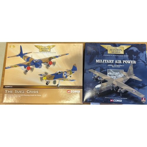 311 - Corgi Aviation Archive. Collection of generally excellent scale models in very good boxes, with 1/72... 