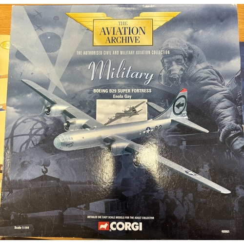 311 - Corgi Aviation Archive. Collection of generally excellent scale models in very good boxes, with 1/72... 