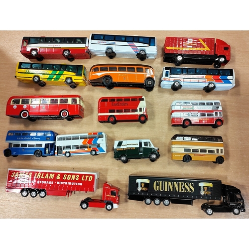 318 - Corgi. Collection of buses, vans, trucks etc. generally mint in mostly excellent boxes and similar u... 