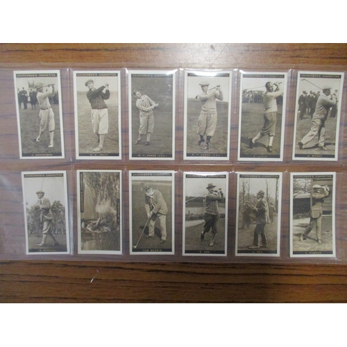 34 - Churchman. Complete set in plastic sleeves with 1927 Famous Golfers, generally good plus to excellen... 