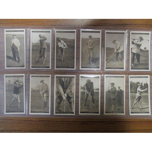 34 - Churchman. Complete set in plastic sleeves with 1927 Famous Golfers, generally good plus to excellen... 