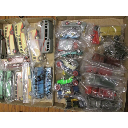 348 - Dinky. Unboxed collection with ambulances, buses, cars, military vehicles, trucks etc some play worn... 